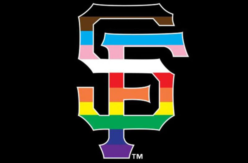 Fans receive San Francisco Giants Pride Jerseys as part of the