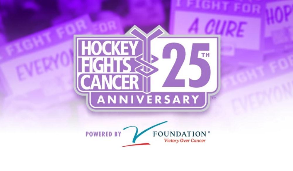 Patrick Roy Purple Fights Cancer Jersey