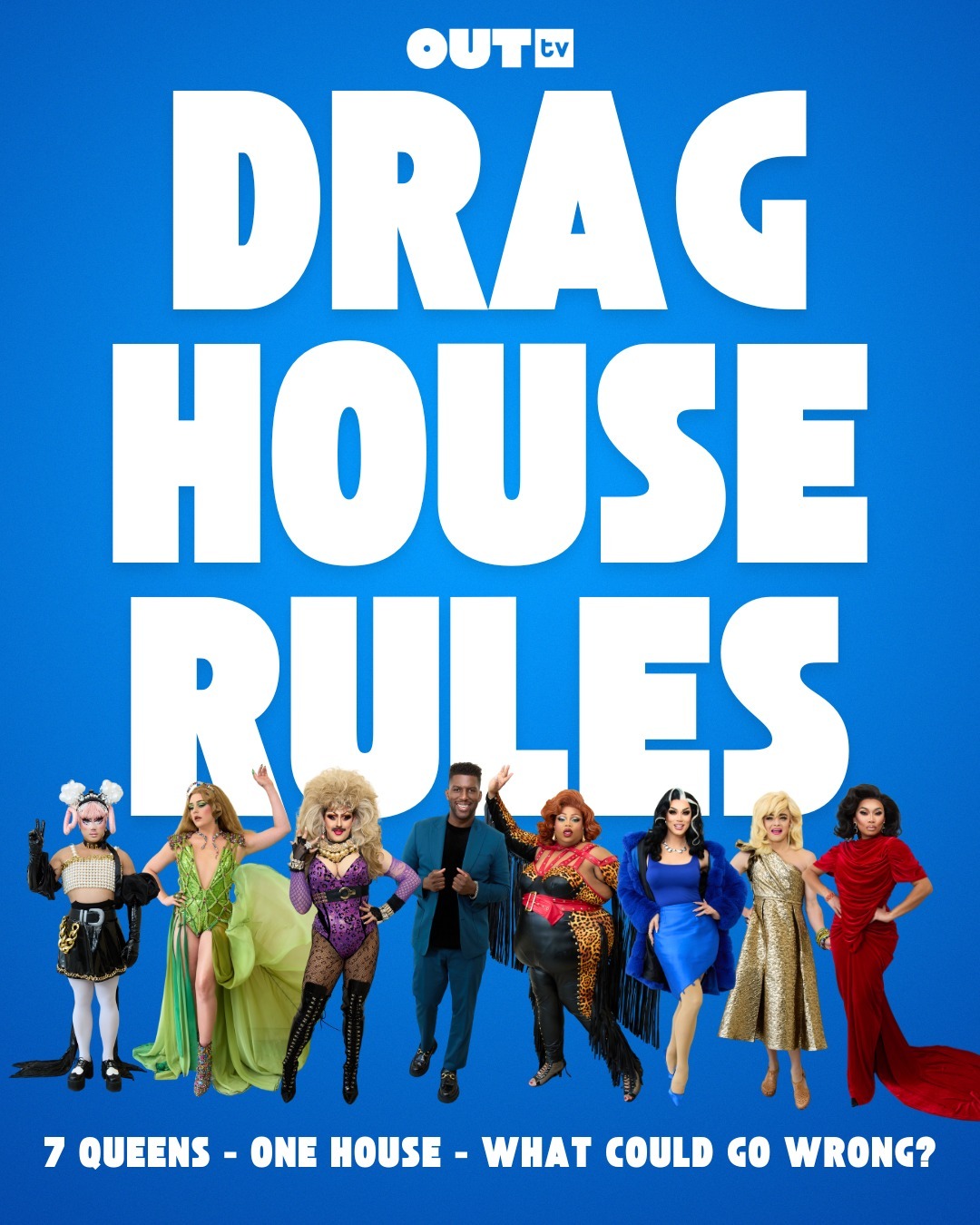 Drag House Rules Cast graphic by OUTtv